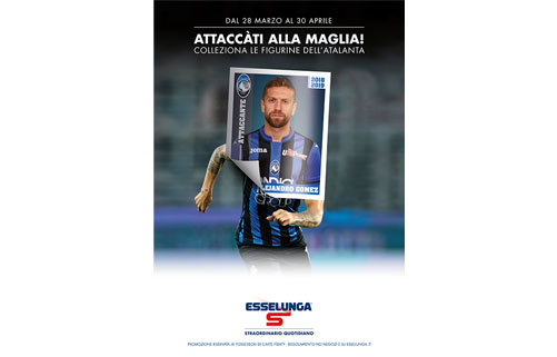 Attaccàti alla maglia: colleziona le figurine dell’Atalanta Esselunga torna in campo con i neroazzurri