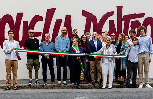 foto inaugurazione del murale